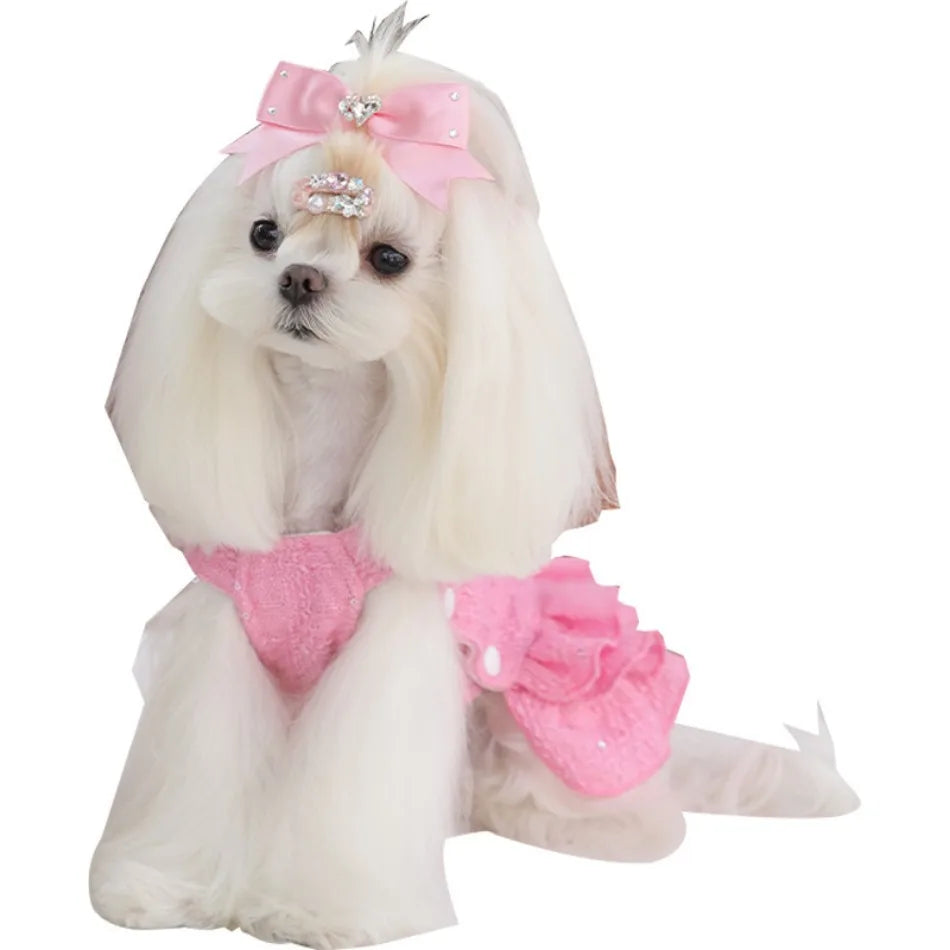 Cat Dress Puppy Pet Apparel Small Dog Clothes Winter Chihuahua Yorkie Pomeranian Yorkshire Terrier Shih Tzu Maltese Dog Clothing