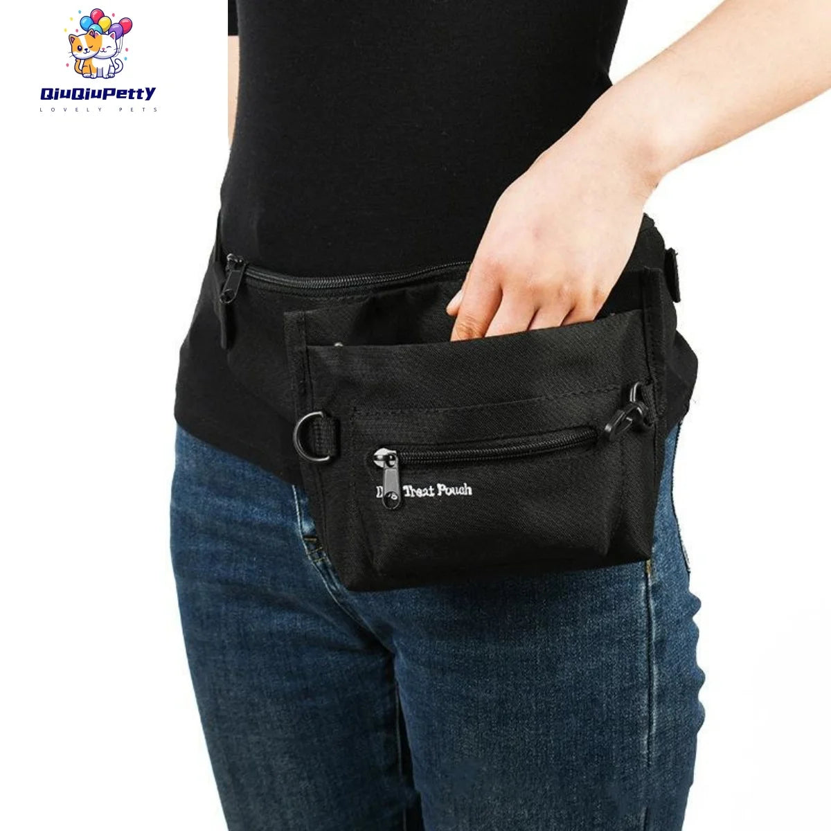 Quality Dog Treat Bag Training Professional Magnetic Opening Pocket Pet Treat Pouch With Adjustable Clip Waist Belt Pet Supplies