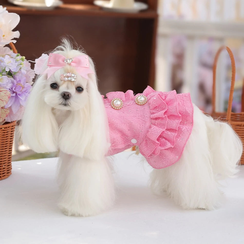 Cat Dress Puppy Pet Apparel Small Dog Clothes Winter Chihuahua Yorkie Pomeranian Yorkshire Terrier Shih Tzu Maltese Dog Clothing