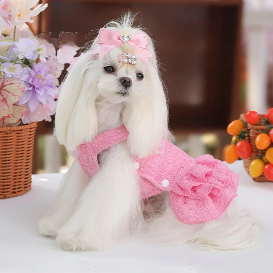 Cat Dress Puppy Pet Apparel Small Dog Clothes Winter Chihuahua Yorkie Pomeranian Yorkshire Terrier Shih Tzu Maltese Dog Clothing