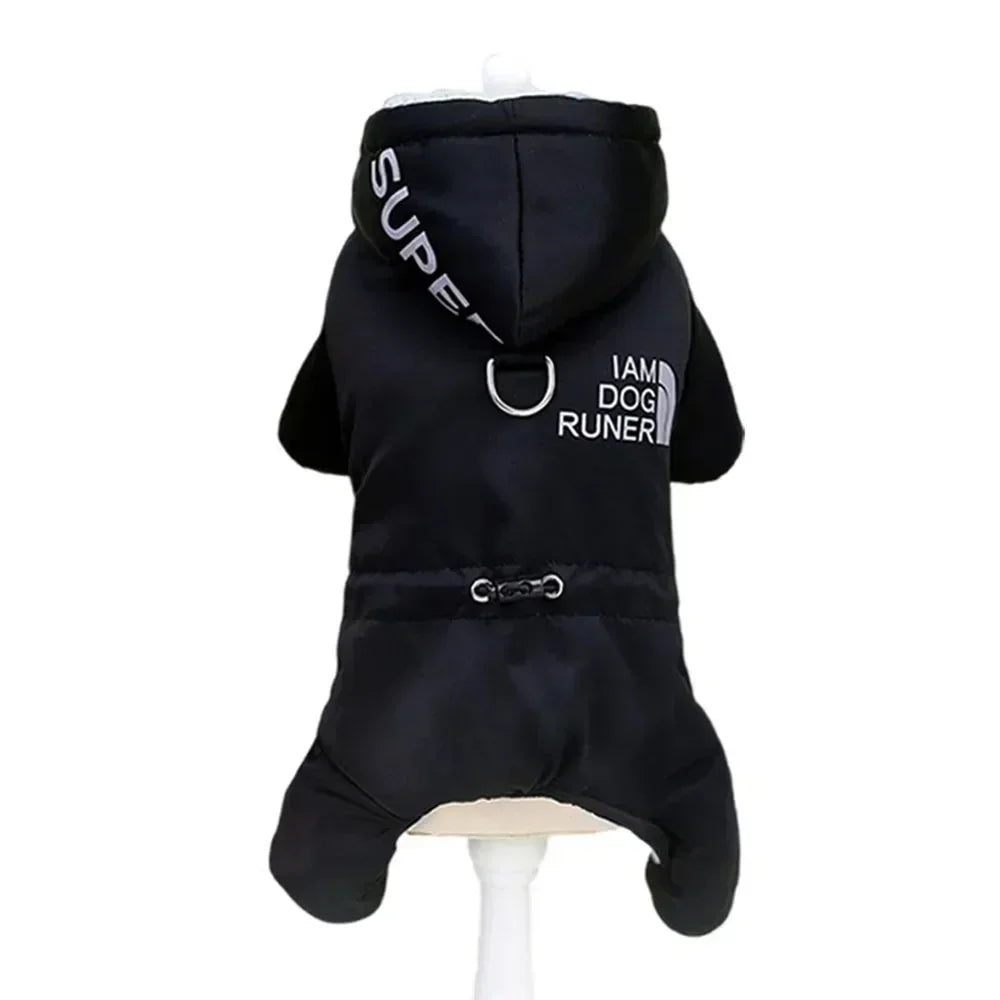 Thicken Warm Dog Jumpsuit Winter Small Dog Clothes for Chihuahua Coat Waterproof Hoodie Puppy Overalls Poodle Jacket Pet Apparel