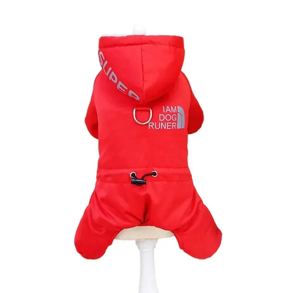 Thicken Warm Dog Jumpsuit Winter Small Dog Clothes for Chihuahua Coat Waterproof Hoodie Puppy Overalls Poodle Jacket Pet Apparel